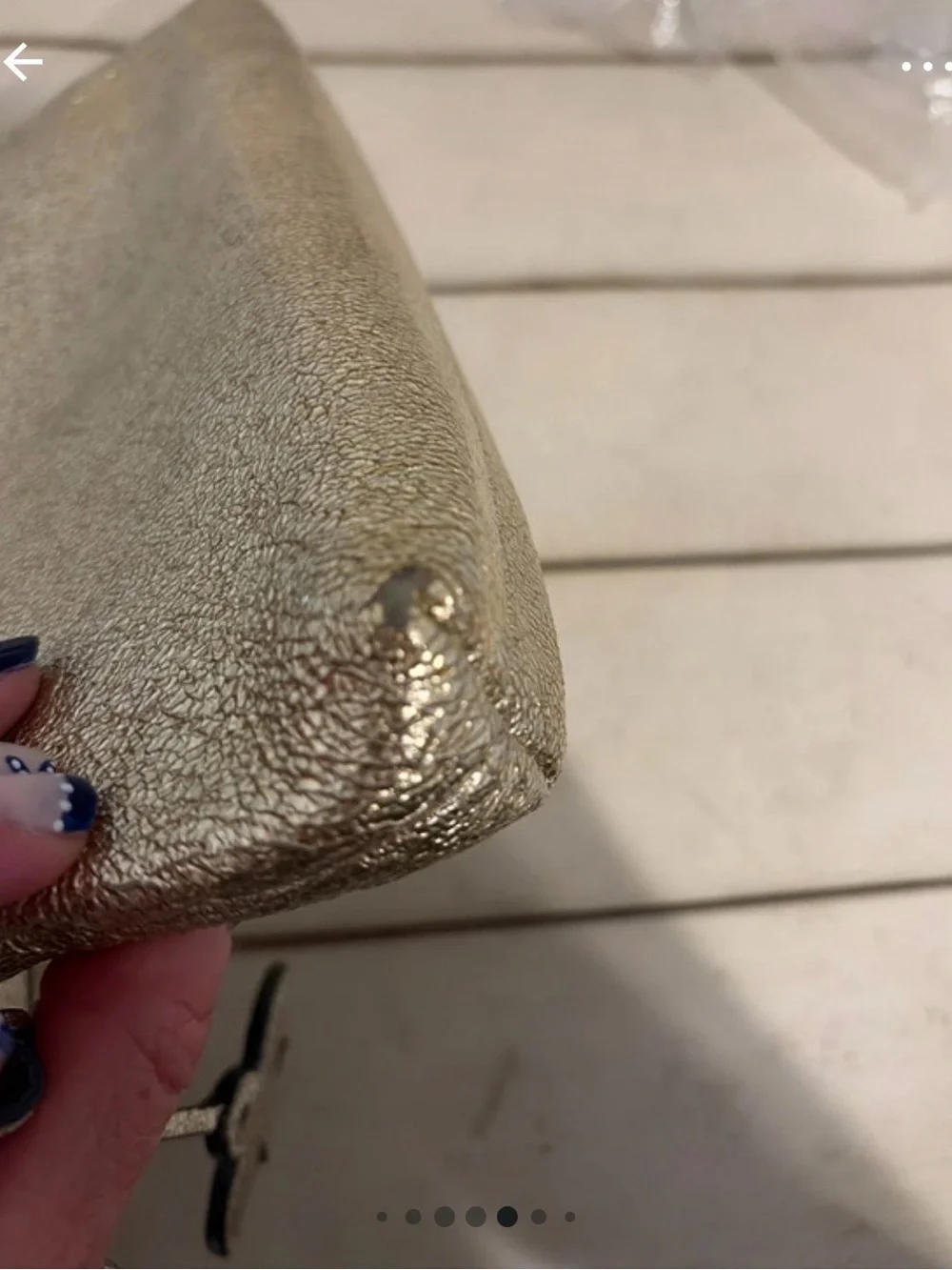 Tory Burch Metallic Gold Crossbody with Dove and Heart charms